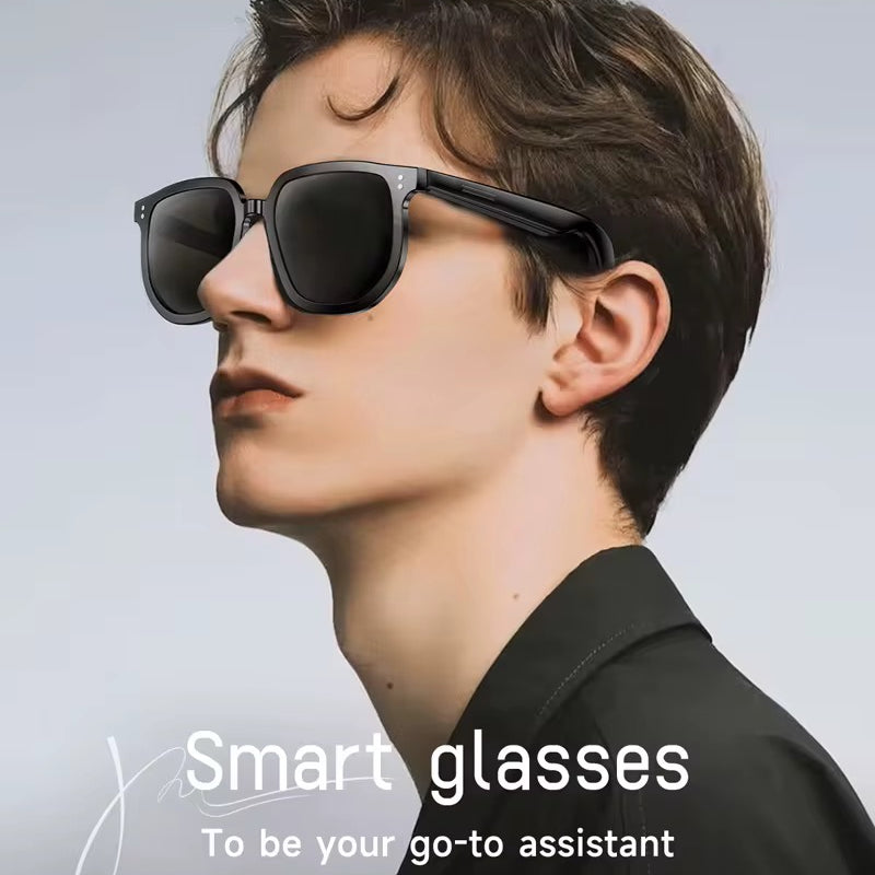 V1 Pro Fashion Smart Sunglasses UV Protection Music Player HD Phone Call Open Ear BT Headset Outdoor Sports Smart Sun Glasses