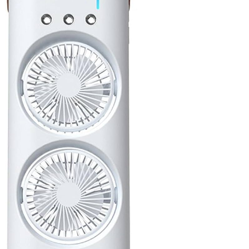 Portable Cooling Fan with Remote Control, 3 Speed Modes, Rotatable with water Tank Mini Air Cooler, Mist Cooling Fan