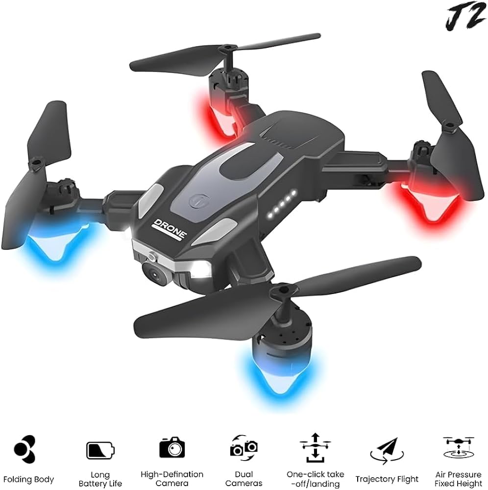 J2 Drone - Foldable Dual Camera Drone with HD Double Camera,