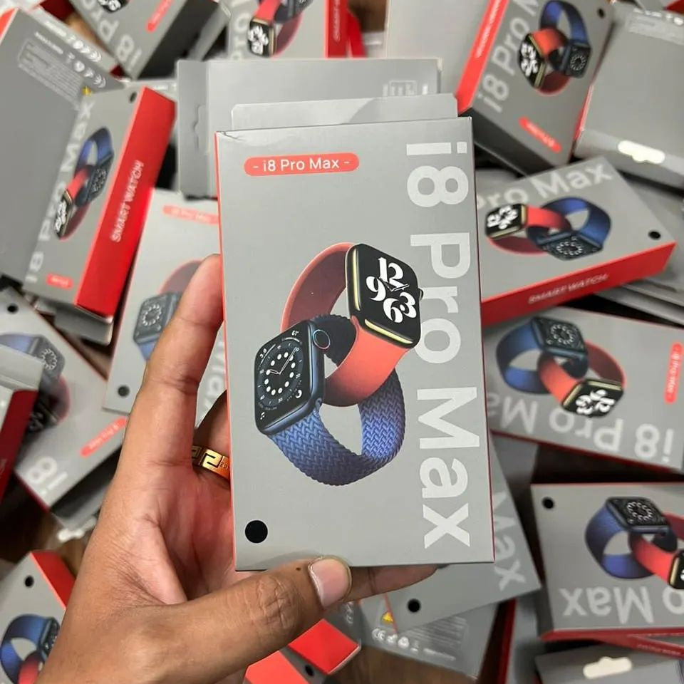 i8 Pro Max Full Touch Screen Bluetooth Smartwatch with Activity Tracker Compatible with Android & iOS Smartphones