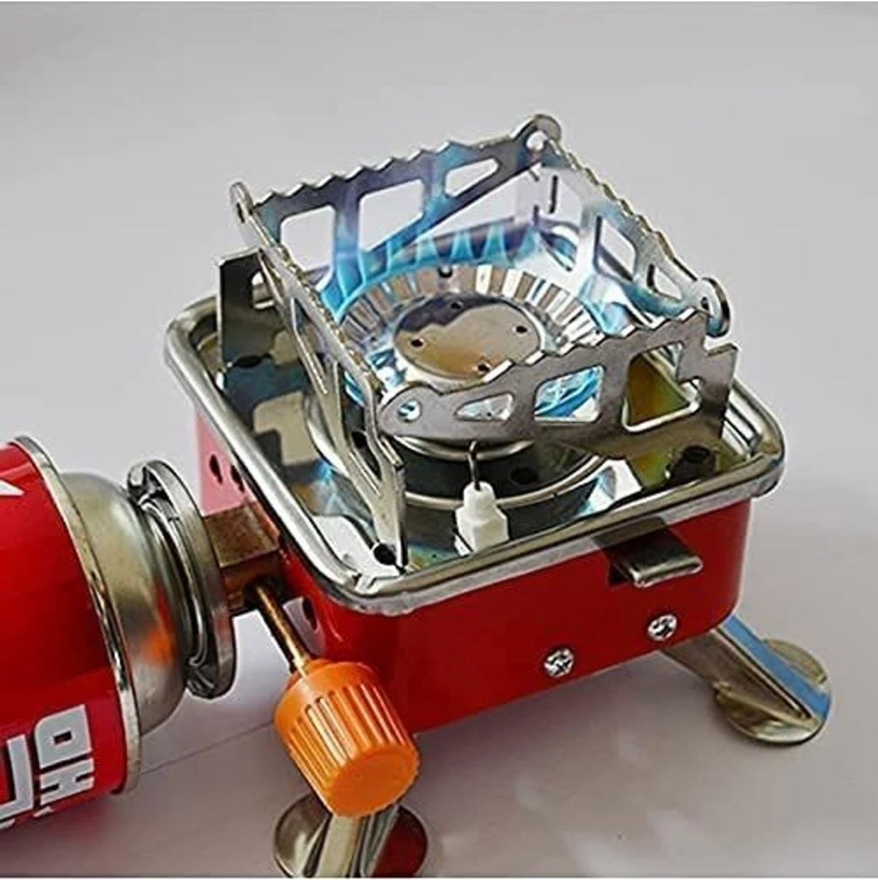 Ultralight Camping Stove Portable Mini Outdoor
Folding Metal Camping Gas Stainless Steel
Manual Butane Gas Stove (1 Burners)