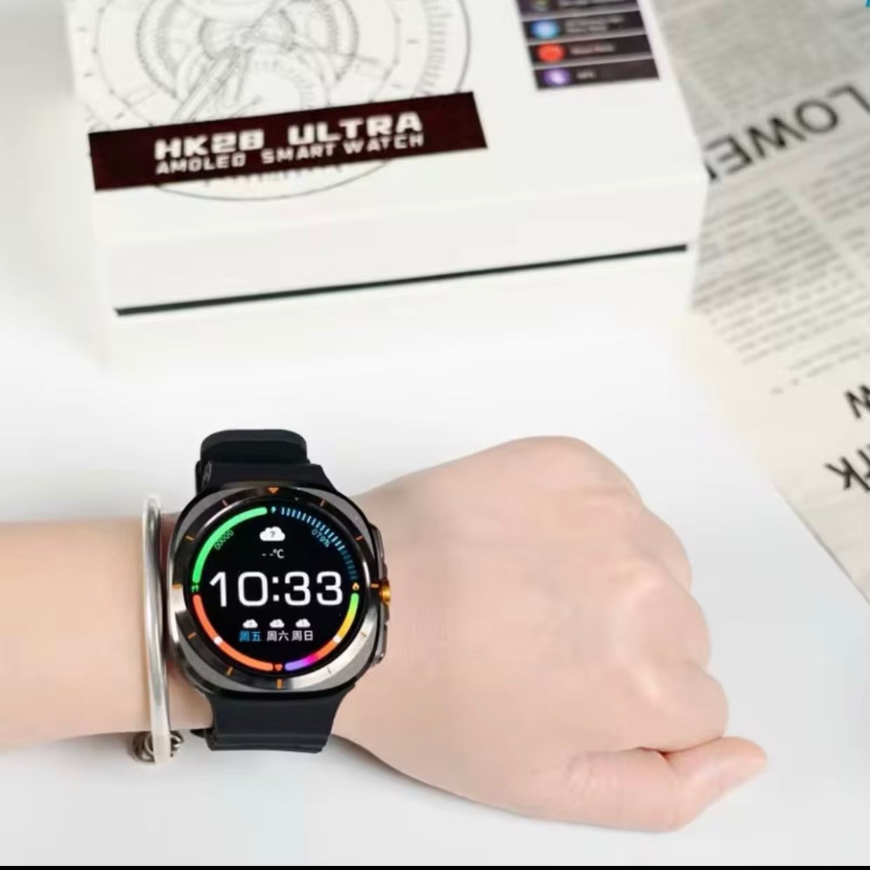 HK28 Ultra Smartwatch - AI-Powered, Bluetooth Calling, AMOLED Display