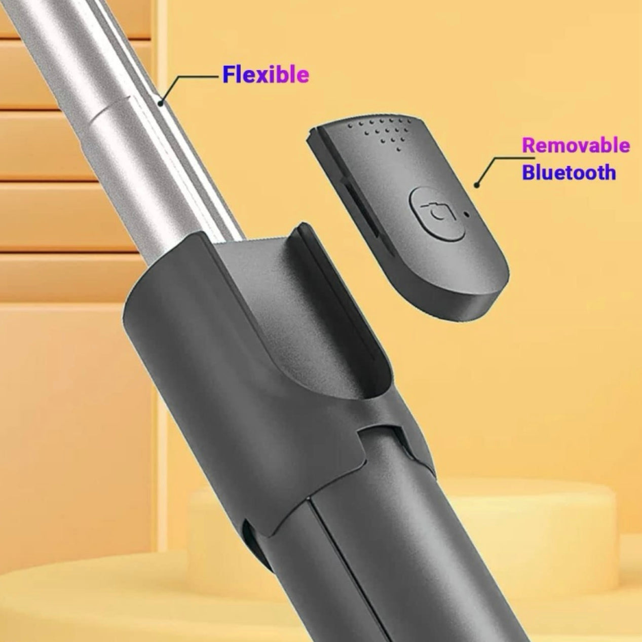 Q07 4 in 1 Extendable Selfie Stick
360 Rotation Tripod Stand Tripod