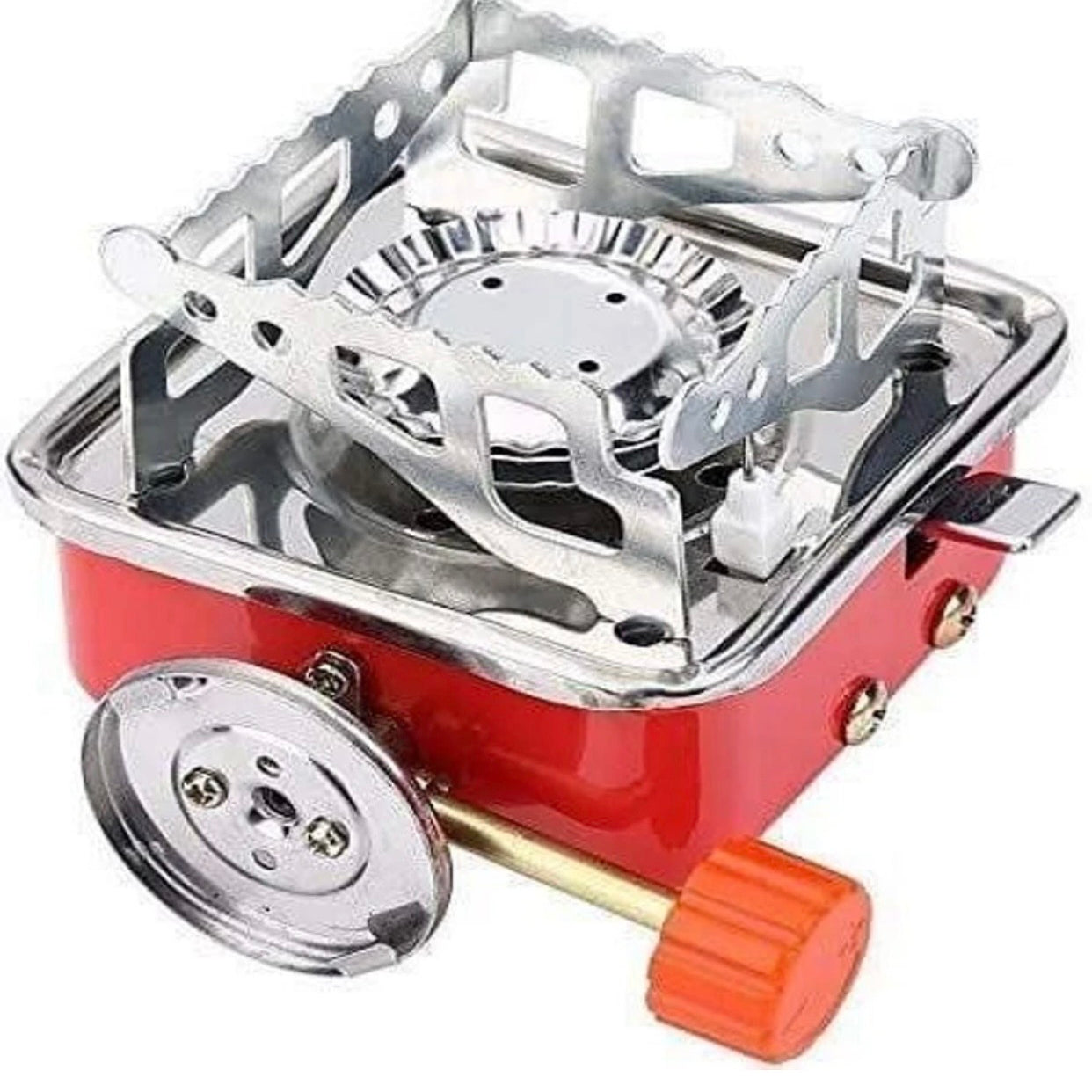 Ultralight Camping Stove Portable Mini Outdoor
Folding Metal Camping Gas Stainless Steel
Manual Butane Gas Stove (1 Burners)