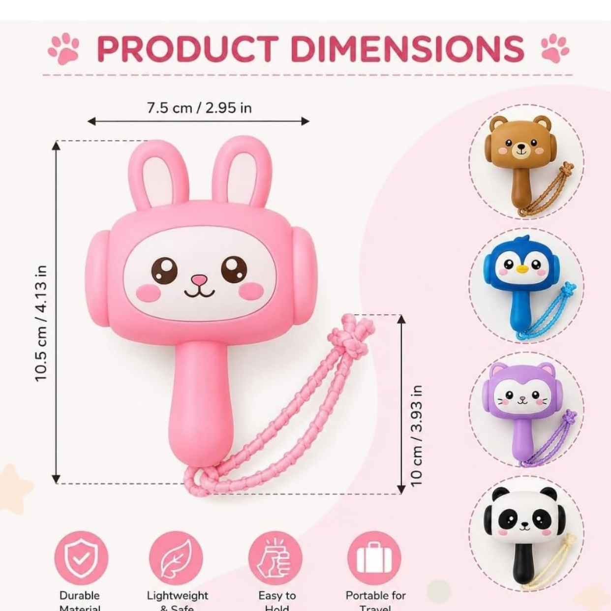 Combo Pack of 2Pcs New Cute Hammer squeaky Baby Toy