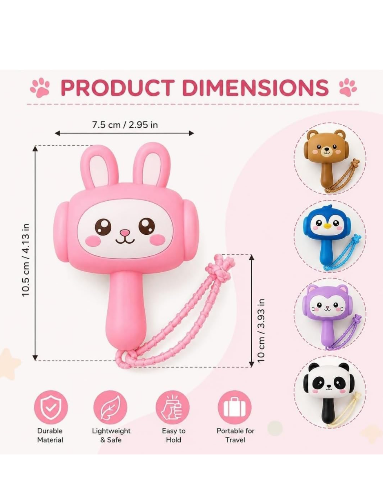 Combo Pack of 2Pcs New Cute Hammer squeaky Baby Toy
