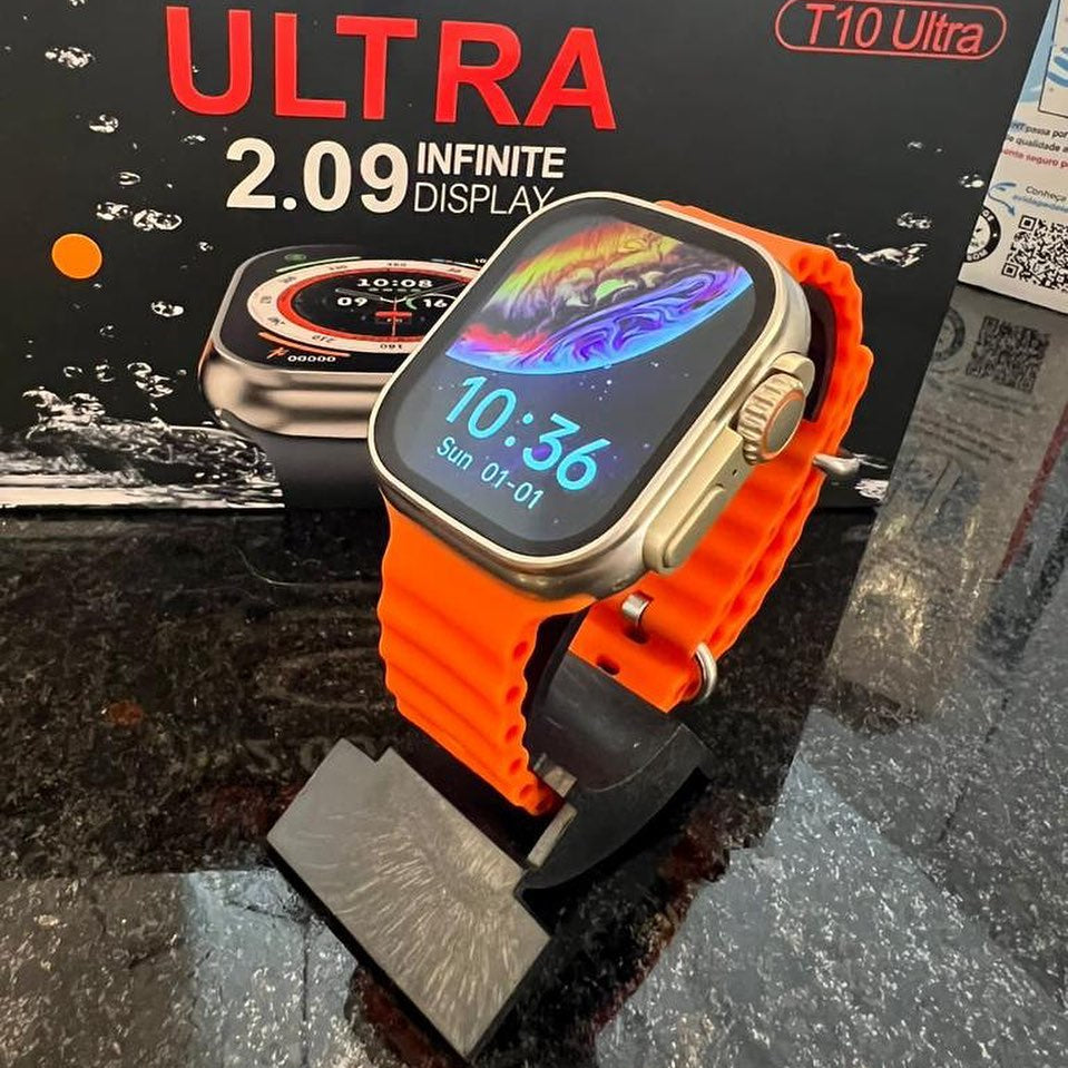 mart Watch T10 Ultra Smart Watch with 2.01 inch Big Display 49mm with Wireless