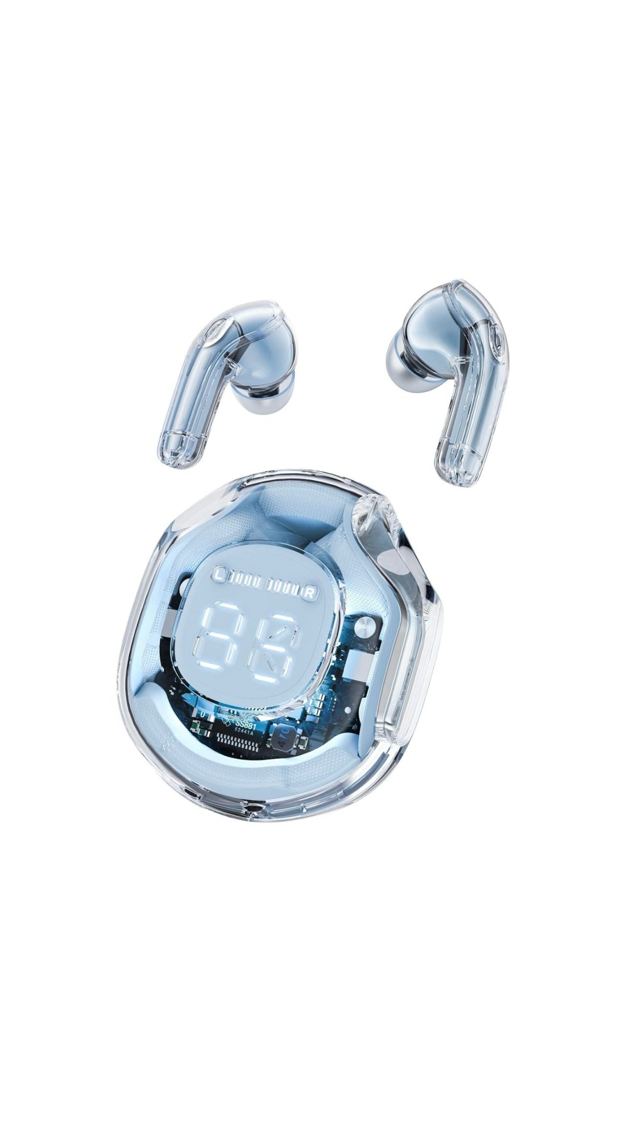 Ultrapod Pro 5.3 LED Power Display Crystal in-Ear Earbuds – RJMobile01