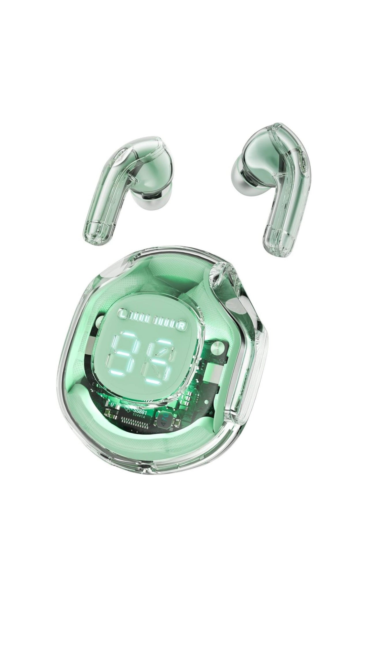 Ultrapod Pro 5.3 LED Power Display Crystal in-Ear Earbuds – RJMobile01