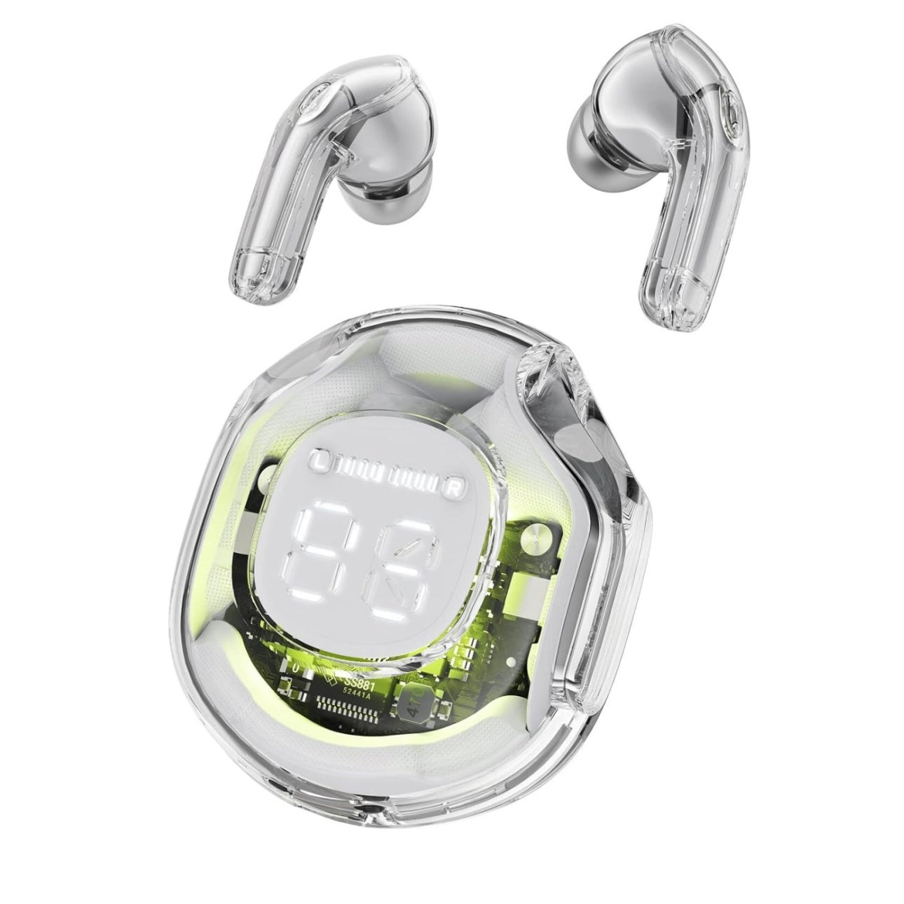 Ultrapod Pro 5.3 LED Power Display Crystal in-Ear Earbuds