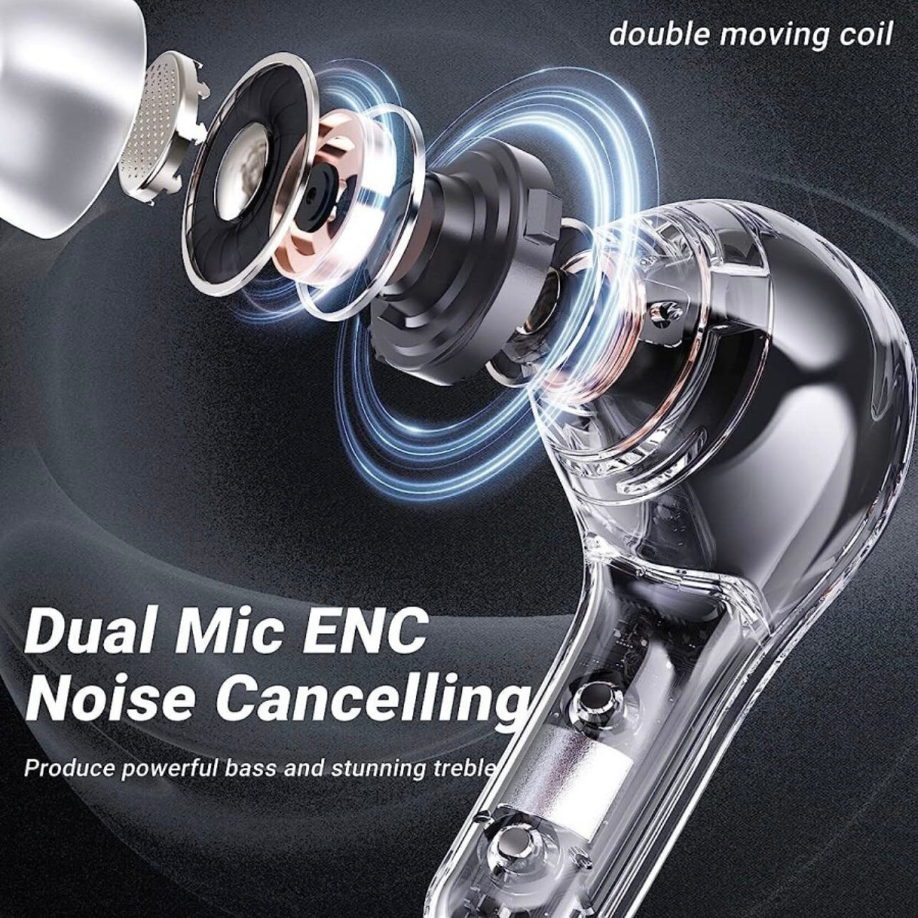 Ultrapod Pro 5.3 LED Power Display Crystal in-Ear Earbuds