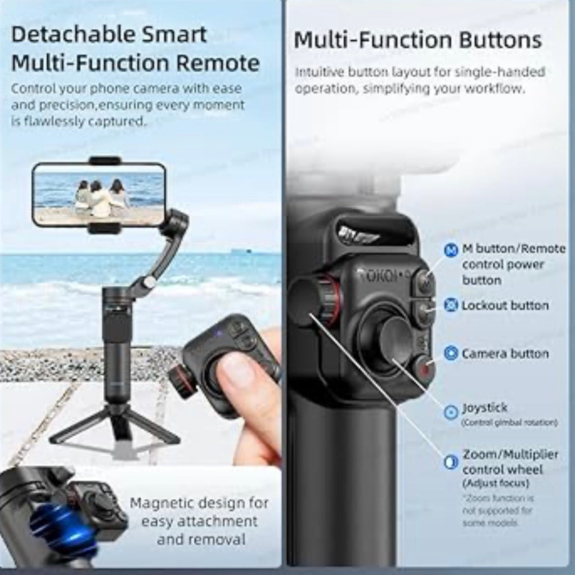 Gimbal M02 Three-axis Mobile Phone Frame, Selfie Stick, Anti-shake Live Photography Mobile Phone Stabilizer gimble