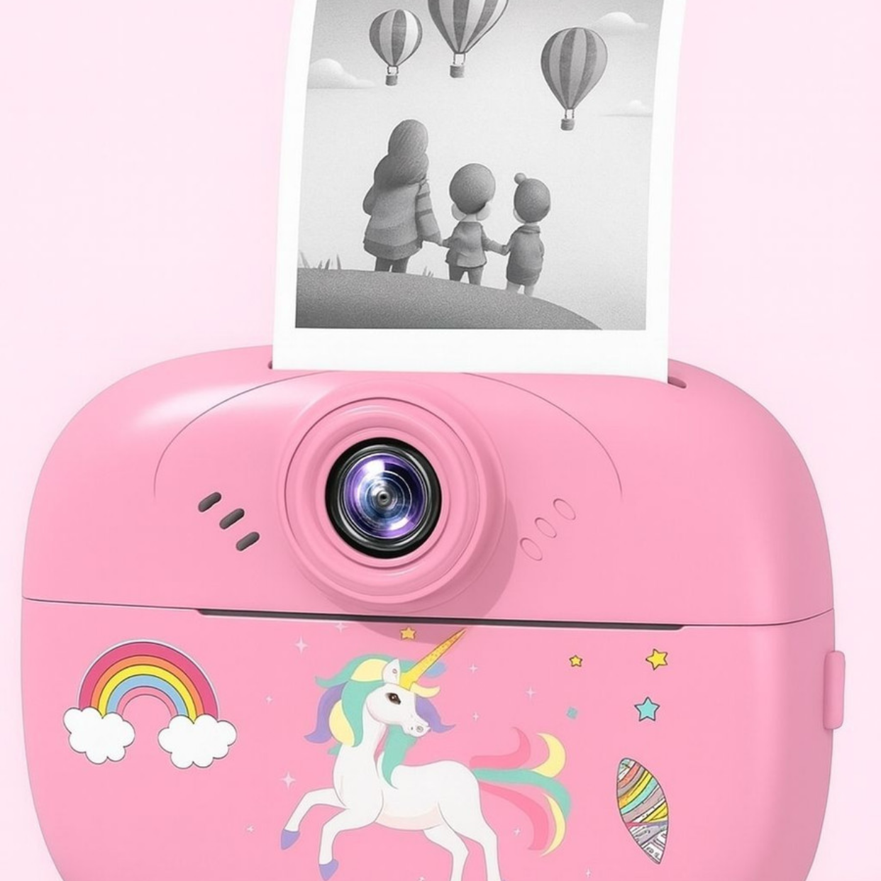 Kids Instant Digital Print Camera Mini Digital Photo with Games | Fun Learning Toy for Boys & Girls Ages 4-18 .Ideal Gift for Kids (Blue/Pink)
