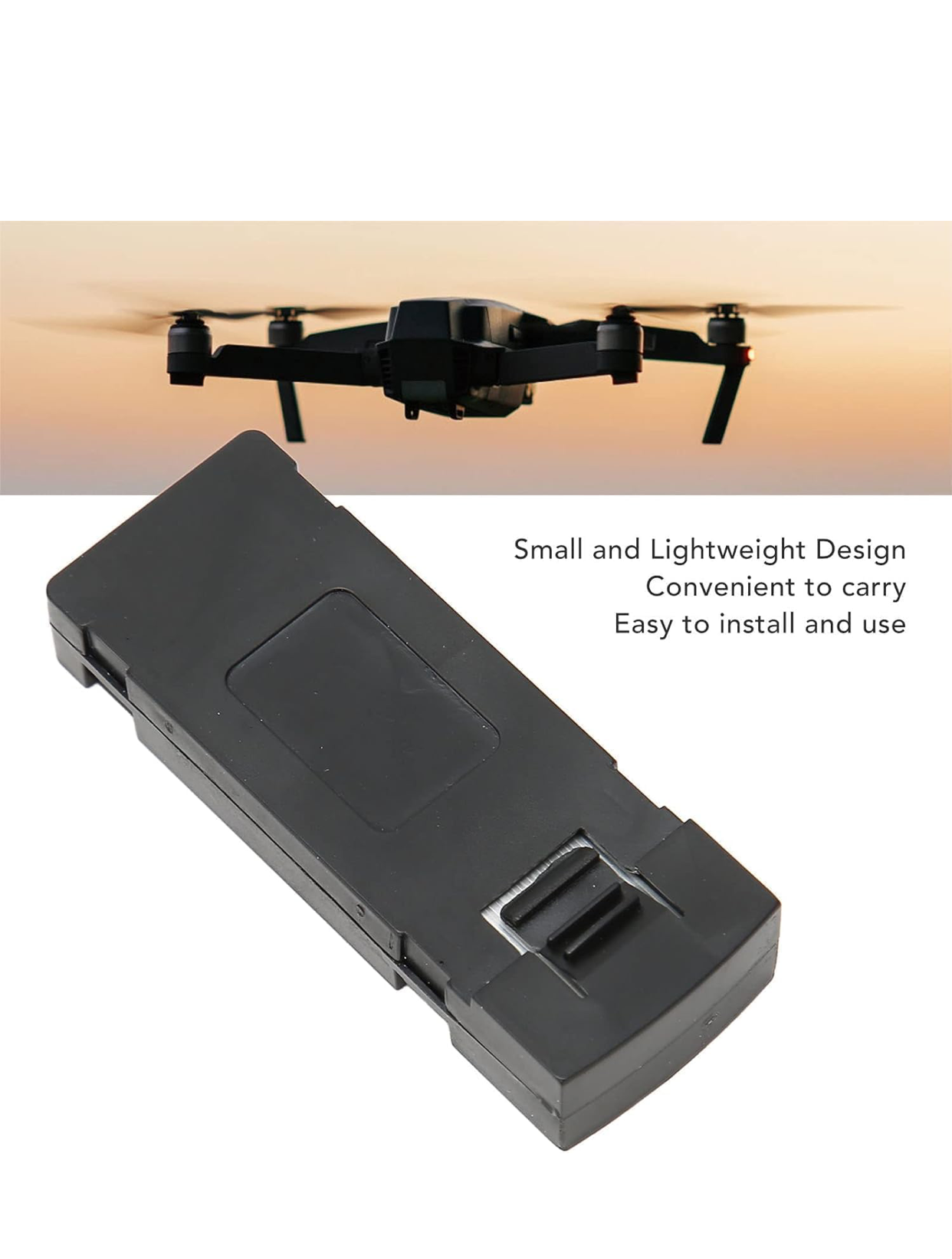 2 pcsDrone-Battery-Thermal-Insulation-RC-UAV-Battery-Plug-and-Play-3.7V-1800mAh-Battery-E88-E88pro-all-1PCS