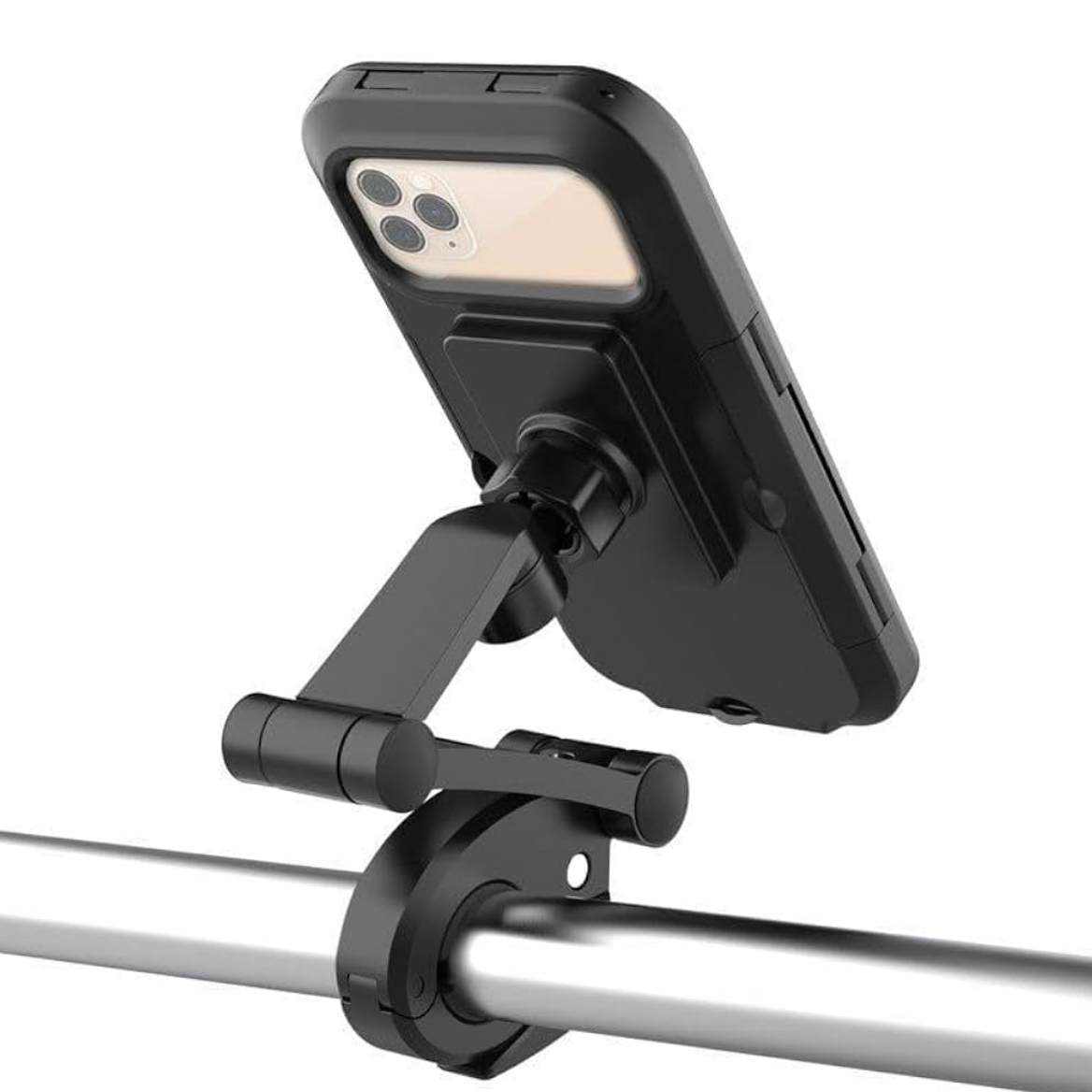 Premium Waterproof Bike Phone Holder 360° Rotation Motorcycle Waterproof Case Universal Bicycle Handlebar Mount with Sensitive Touch Screen .