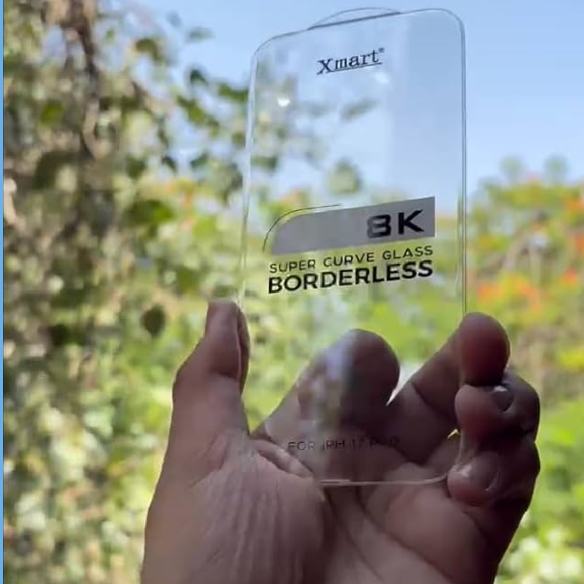 8K New Borderless Transparent Big Curve Tempered Glass Anti-Static Mobile Phone Screen Protector