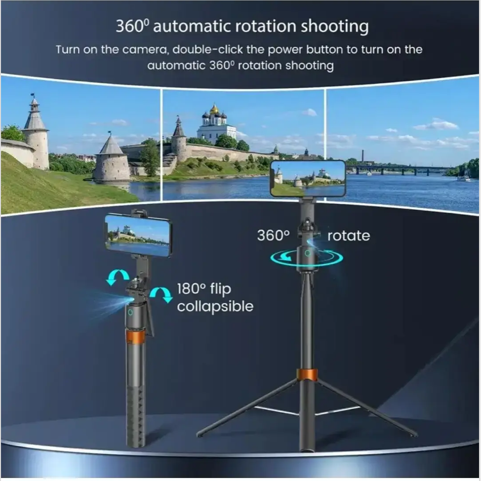 Q13 Smart Tracking Device 1.8Meter Long Al Auto Follow-Up Face Tracking Selfie Stick 360° Gimbal Tripod