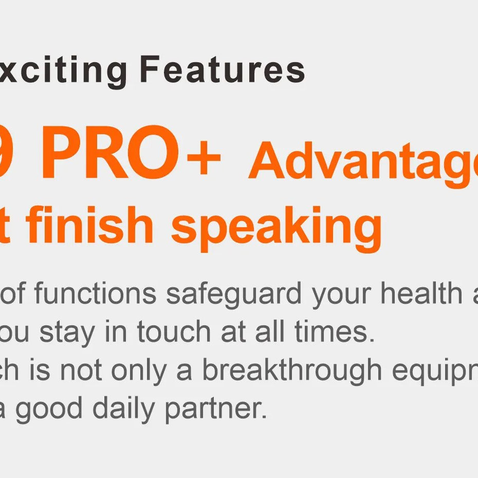 HK9 Pro+ Series 9 With Chat GPT size: 2.02-inch AMOLED screen 2GB of internal storage capacity.