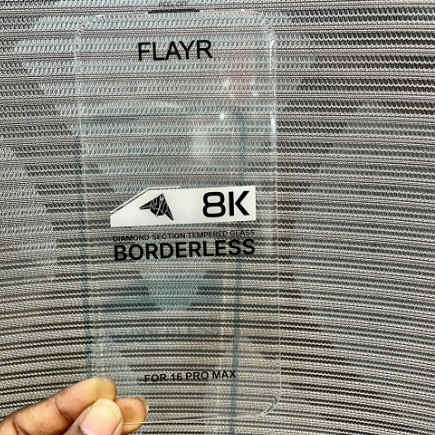 Edge To Edge Tempered Glass for APPLE IPHONE 8K BORDERLESS SUPER CURVED TEMPERED GLASS FOR IPHONE | HD CLEAR | FULL SCREEN PROTECTION
