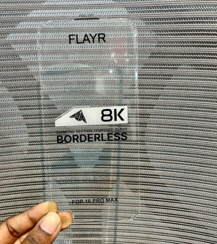 Edge To Edge Tempered Glass for APPLE IPHONE 8K BORDERLESS SUPER CURVED TEMPERED GLASS FOR IPHONE | HD CLEAR | FULL SCREEN PROTECTION