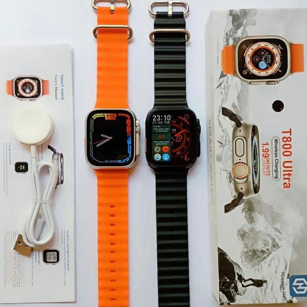 i watch Pro T800 Series 8 Ultra Budget Smartwatch | 1.99 Infinity Display, Aluminium Case