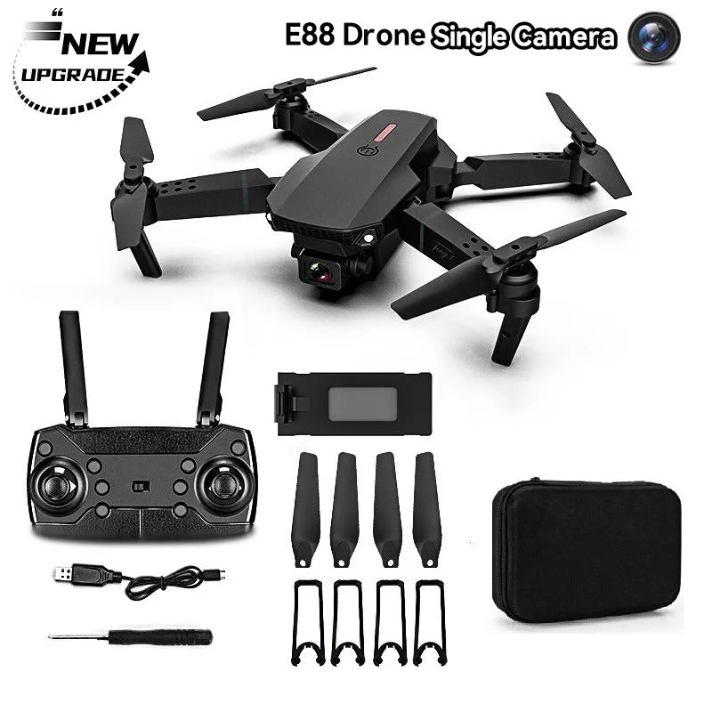 Foldable Drone With HQ WiFi dual HD Camera Remote Control